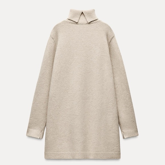 Zara Short Plain Knit Dress. Size Small - Picture 3 of 3